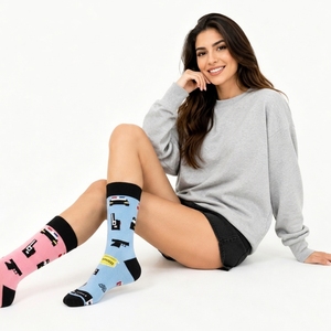 Calzini e Calze da Uomo Personalizzati all'Ingrosso in Cotone Naturale, Divertenti e Colorati - Product Image 6