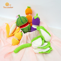 Schil Banaan Snijden Groenten Fruit Pretend Play Voorschoolse Diy Haak Keuken Speelgoed Set Kits