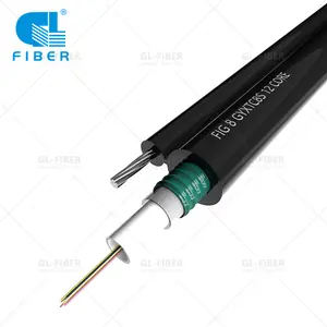 Optical Fibre Cable Manufacturers GuangLian FTTH Dual Core Figure 8 Drop Fiber Optical Cable