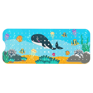 Tapis <span class=keywords><strong>de</strong></span> bain pour enfant en PVC en forme <span class=keywords><strong>de</strong></span> tortue <span class=keywords><strong>de</strong></span> mer, antidérapant, avec ventouses sécurisées et trous <span class=keywords><strong>de</strong></span> drainage pour différents âges - Product Image 1