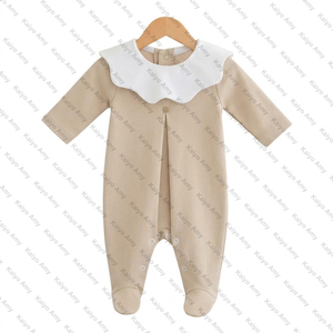 Set di Abbigliamento per Neonati e Bambini 2026, Tutina a Maniche Lunghe con Colletto Smerlato, Unisex, 100% Cotone - Product Image 5