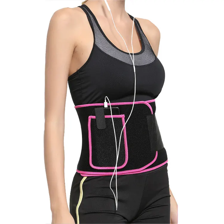 Pocket Waist Trimmer Wrap Schweiß Sauna Slim Belly Belt Bauch Taillen trainer