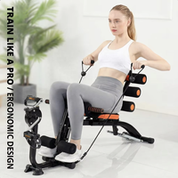 Appareil d'entraînement abdominal 6-en-1 pliable pour la combustion des graisses abdominales, équipement de fitness à domicile, vente en gros