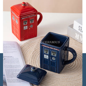 Tazas divertidas <span class=keywords><strong>de</strong></span> <span class=keywords><strong>regalo</strong></span> para hombres y mujeres, taza <span class=keywords><strong>de</strong></span> café para oficina, trabajo, cabina telefónica, Taza <span class=keywords><strong>de</strong></span> cerámica para café o té, 12 oz - Product Image 6