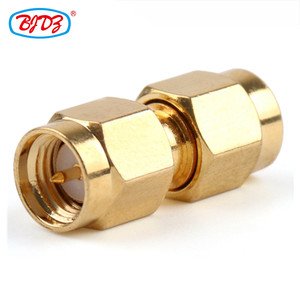 Adaptateur coaxial RF mâle-mâle RP-SMA <span class=keywords><strong>à</strong></span> polarité inversée en laiton et cuivre, conforme ROHS, en stock - Product Image 3
