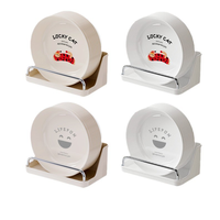 Mignons plats et assiettes en os en plastique simples pour un usage domestique collations sèches et petite table de dessus de fruits de bureau pour le camping