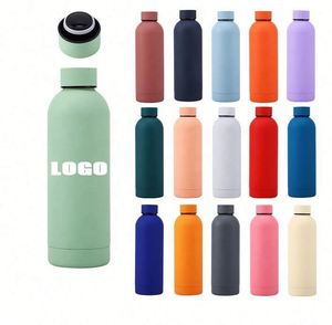 Botellas de Agua Deportivas de Acero Inoxidable con Aislamiento al Vacío de Doble Pared y Logotipo Personalizado, Boca Pequeña, 350 ml, 500 ml, 750 ml - Product Image 1