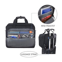 Sac à main pour ordinateur portable de voyage d'affaires, valise à roulettes, sacoche pour homme, sac à main en polyester, multi-poches, sac pour ordinateur portable portable