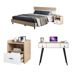 Wood color cabinet high-end fashion bedroom furniture combination suit modern simple combination suit furniture wardrobe