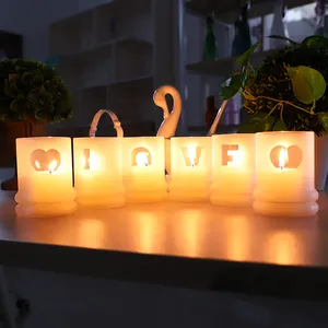 TYGLASS Tempat Lilin Matte Kaca Romantis Mewah Penjualan Laris Set Tempat Lilin Wadah Kaca Cetak Layar Kustom