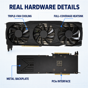 การ์ดจอ CMP 90HX 10GB ขายส่ง มีสินค้าในสต็อก  เทียบเท่า CMP170HX 64GB RTX3080 20GB สำหรับเซิร์ฟเวอร์และเวิร์กสเตชัน - Product Image 4