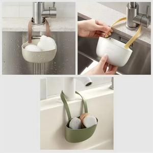 Kitchen Sink Holder Hanging Drain Basket Adjustable Drain Rack Soap <b>Sponge</b> Holder Faucet Holder Kitchen Accessories New - Product Image 3