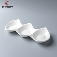 Assiette en porcelaine Chaoda 11-15 pouces, style nordique, luxe, écologique, sans danger pour les aliments, pour les desserts de mariage, la maison, la restauration