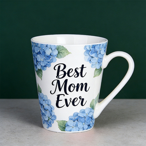 Mug à Latte Personnalisé pour la Fête des Mères - Tasse à Café en Céramique Haute de 16 oz avec Motif Floral, Cadeau pour Maman Reine - Product Image 3