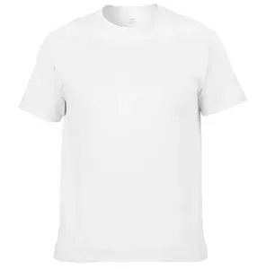 Manga Curta Alta Qualidade Em Branco Personalizado Tshirt 100% Algodão Personalizado Tela Impressão T-shirt Para Homens T Shirt