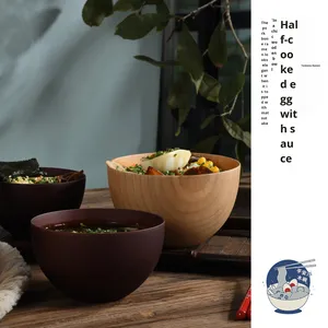 Ciotole Giapponesi Classiche in Legno Massello di Giuggiolo, Monouso, Fatte a Mano, per Hotel, Scuola, Riso, Ramen, Dazang, Arredamento Casa - Product Image 3