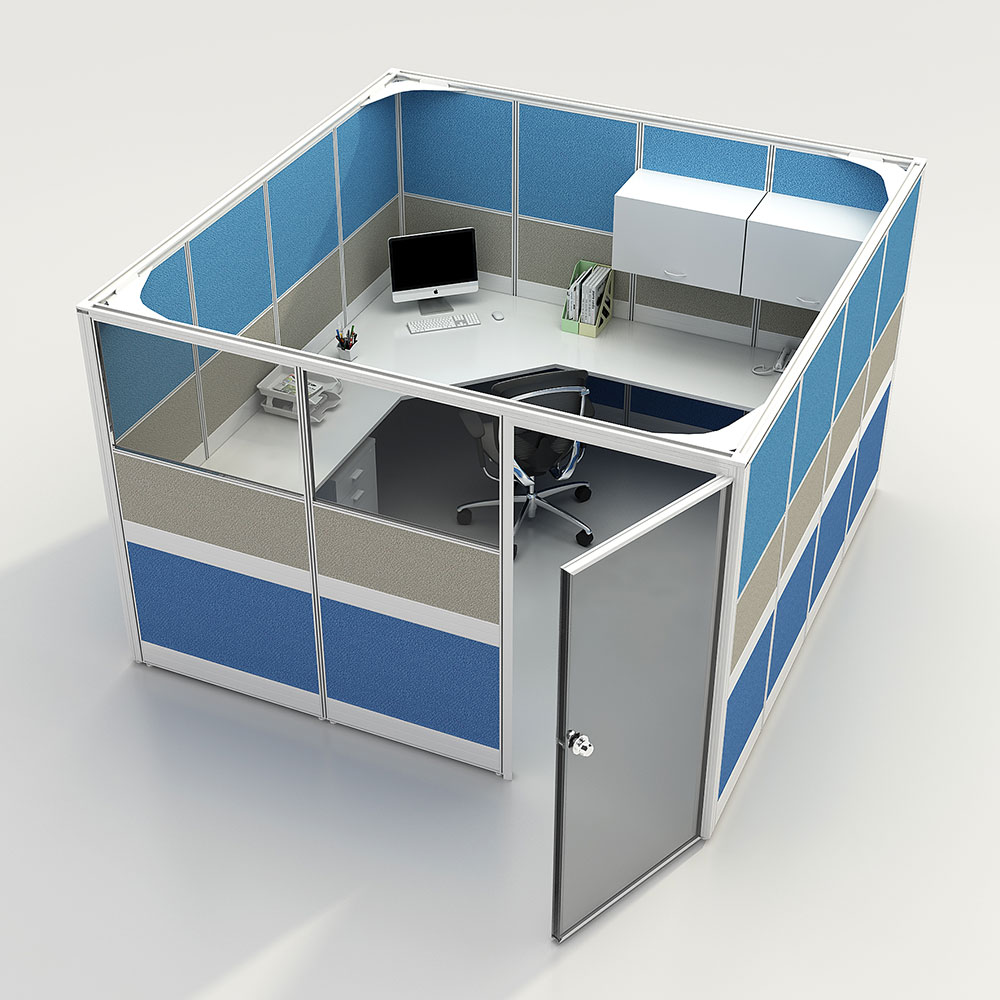 Văn phòng cao cubicles gỗ phân vùng Workstation