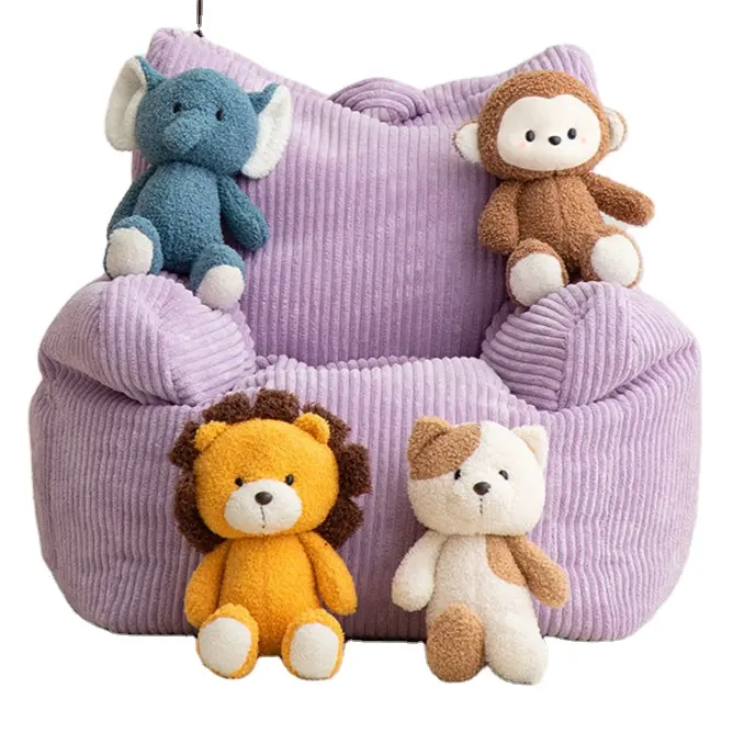 Wholesale Corduroy Children's Adult Leisure Creative Beans Bags Soft Kids Bean Bag Chair