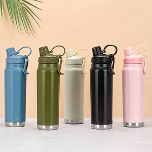 Super Quality Custom Logo Black Sports <b>Metal</b> Bicycle <b>Water</b> <b>Bottle</b> 24oz Double Wall Stainless Steel Vacuum Insulated <b>Water</b> <b>Bottle</b> - Product Image 2
