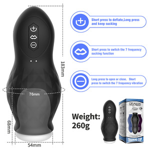 Copa <span class=keywords><strong>de</strong></span> masturbación masculina <span class=keywords><strong>de</strong></span> succión, masturbador <span class=keywords><strong>de</strong></span> vibración y succión recargable por USB para hombres - Product Image 4