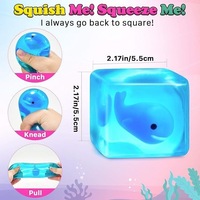 DIY Injizierbares Klares Katzen-Gelee-Quetschspielzeug, Neuartiges Nachfüllbares Squeeze-Spielzeug zur Ablenkung Negativer Emotionen und Stressabbau
