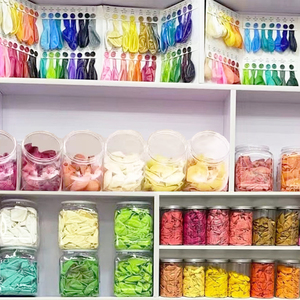 Vendere a caldo in lattice con mongolfiera speciale trasparente in plastica contenitore a palloncino a forma irregolare per palloncino in lattice colorato - Product Image 4