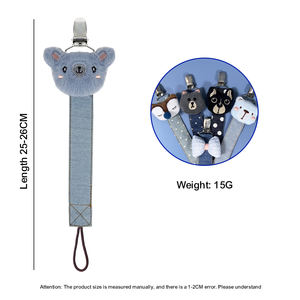 Sıcak satış birçok farklı sevimli karikatür bebek emzik tutucu zincir sevimli emzik klip - Product Image 6