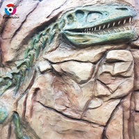 Réplique réaliste de squelette de dinosaure en fibre de verre de qualité muséale, modèle d'os de T-Rex grandeur nature pour exposition en parc à thème