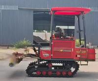 Tracteurs à chenilles autopropulsés pour rizières avec motoculteur rotatif