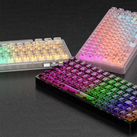 Clavier de jeu mécanique sans fil transparent Banda, clavier mécanique de jeu RGB, 85 touches, clavier de jeu sans fil