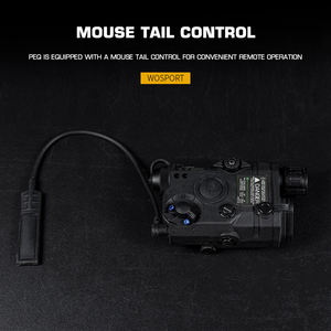 ไฟฉายเลเซอร์สีแดงเขียว WOSPORT และไฟอินฟราเรดแบบหางเมาส์ พร้อมกล่องแบตเตอรี่ <span class=keywords><strong>PEQ</strong></span> <span class=keywords><strong>15</strong></span> สำหรับอุปกรณ์เสริมการล่าสัตว์และเกม CS กลางแจ้ง - Product Image 2