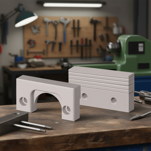 Mâchoires à grande ouverture pour étau modulaire avec double trou et conception en arche pour une maintien sécurisé dans les applications d'atelier - Product Image 3