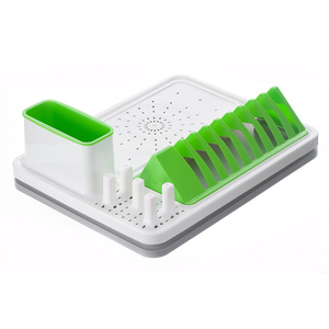 Accessoires de cuisine : Étagère à vaisselle en plastique, type sur pied, écologique, non pliable, pour le rangement des assiettes - Product Image 4