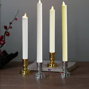 Wholesale Moving Wick Candles Paraffin Wax Led Taper Candle Light With Vanilla Scents