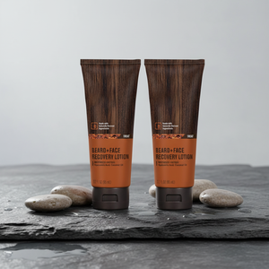 Lotion réparatrice pour le visage et la barbe pour hommes, marque privée, pour peaux sèches et soin de la barbe lisse, soulage la sécheresse pour usage quotidien - Product Image 1