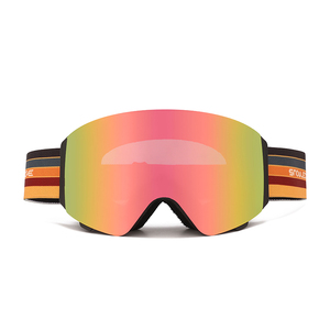 مخصص الوجه حتى نظارات التزلج نظام تدفق الهواء مع أحمر أزرق رمادي رمادي عدسة مغناطيسية - Product Image 3