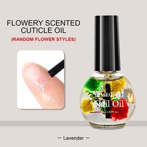 Neue 15ml Maniküre Ernährungs öl getrocknete Blumen Anti-Hangnail Feuchtigkeit spendende Nagel kanten pflege Frucht geschmack 3ml Nagel hautöl - Product Image 5