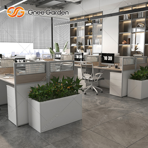 Rectangle extérieur fleurs artificielles Pots de fleurs jardinières décoration de la maison - Product Image 2