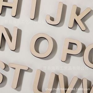 26 lettres en bois inachevées pour les cours d'art et de dessin des enfants et les décorations murales à la maison - Product Image 4