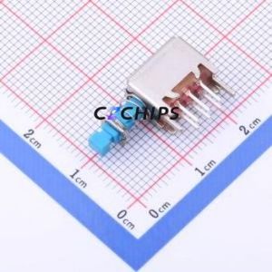 PS-22E26 Pushbutton Switch Through hole Component (THT) Switch 2P2T 100000 9.6mm 22.1mm - Product Image 1