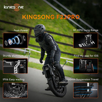 USA F22 PRO 5500W Monocycle Électrique Tout-Terrain Auto-Équilibré pour Adultes Haute Vitesse