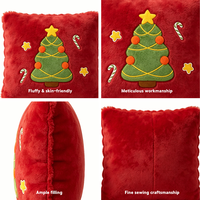 Coussins décoratifs en peluche personnalisés sur le thème de Noël, style dessin animé, pour canapé, à câliner, pour la décoration intérieure - Vente en gros