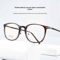 Baishifen 1510LS Montures de lunettes carrées en plastique-acier de haute qualité, ultra-légères, verres AC, confortables, petite monture