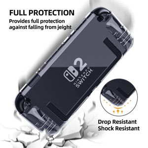 <span class=keywords><strong>Funda</strong></span> Protectora <span class=keywords><strong>Transparente</strong></span> de TPU con Agarre para <span class=keywords><strong>Nintendo</strong></span> <span class=keywords><strong>Switch</strong></span> 2, con Comunicación por Cable - Product Image 4