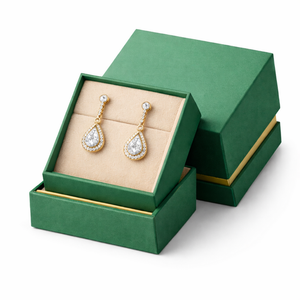 Caja de Joyería de Lujo, Caja de Regalo Rígida con Tapa y Base Personalizadas, con Inserto de Gamuza Personalizado, Logotipo Estampado en Lámina, Precio al por Mayor - Product Image 2