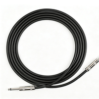 Câble de guitare en cuivre sans oxygène Bullfighter, 3m (10ft), double connecteur droit plaqué or, son clair HiFi, câble audio pour instrument