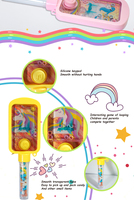 Jouet d'eau amusant en forme de cheval de dessin animé, bonbons et jouets pour enfants, en plastique, unisexe, directement de l'usine