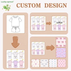 Nuovo Arrivo 2026: Completo Estivo <span class=keywords><strong>per</strong></span> Bambina con T-Shirt a Maniche Corte con Stampa a Fiocco e Collo Tondo, e Pantaloncini con Elastico in Vita - Product Image 3