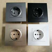 Prises murales industrielles NOVSKI série F en PVC, norme européenne, interrupteurs, design moderne, ports USB-C pour usage domestique et commercial