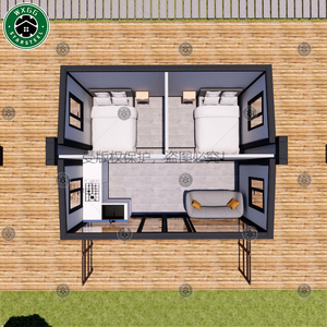 Villa conteneur préfabriquée mobile à assemblage rapide, extensible, 2-3 chambres, avec panneaux sandwich - Product Image 6